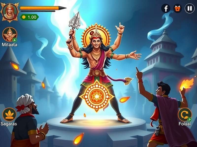 Divine Quest Realms Indian players celebrating in-game festival